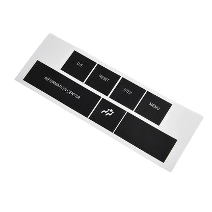 DASH Control Button Sticker in Black Vinyl for CHRYSLER and JEEP