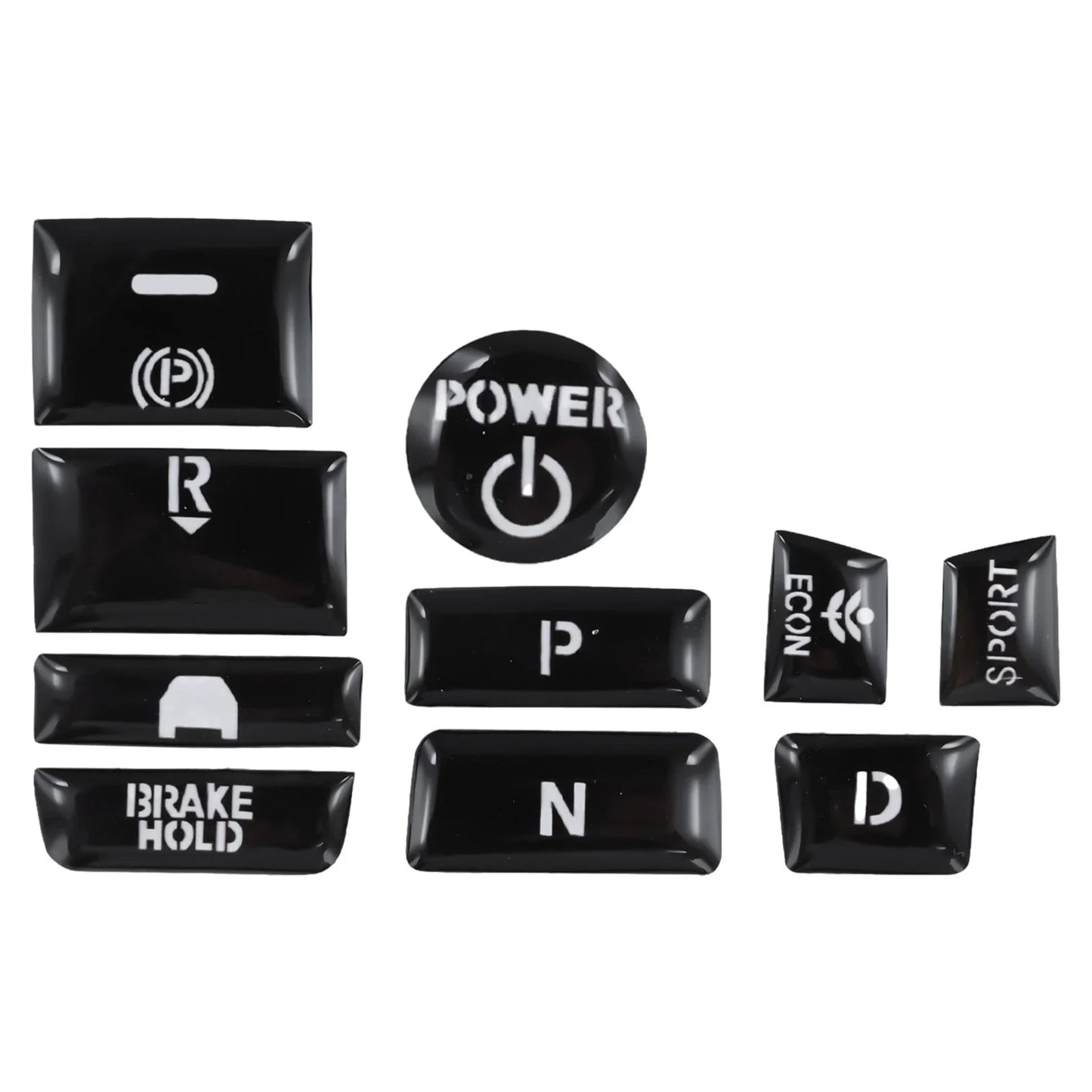 Rubber Handbrake Parking Button Cap Cover Decal for Accord
