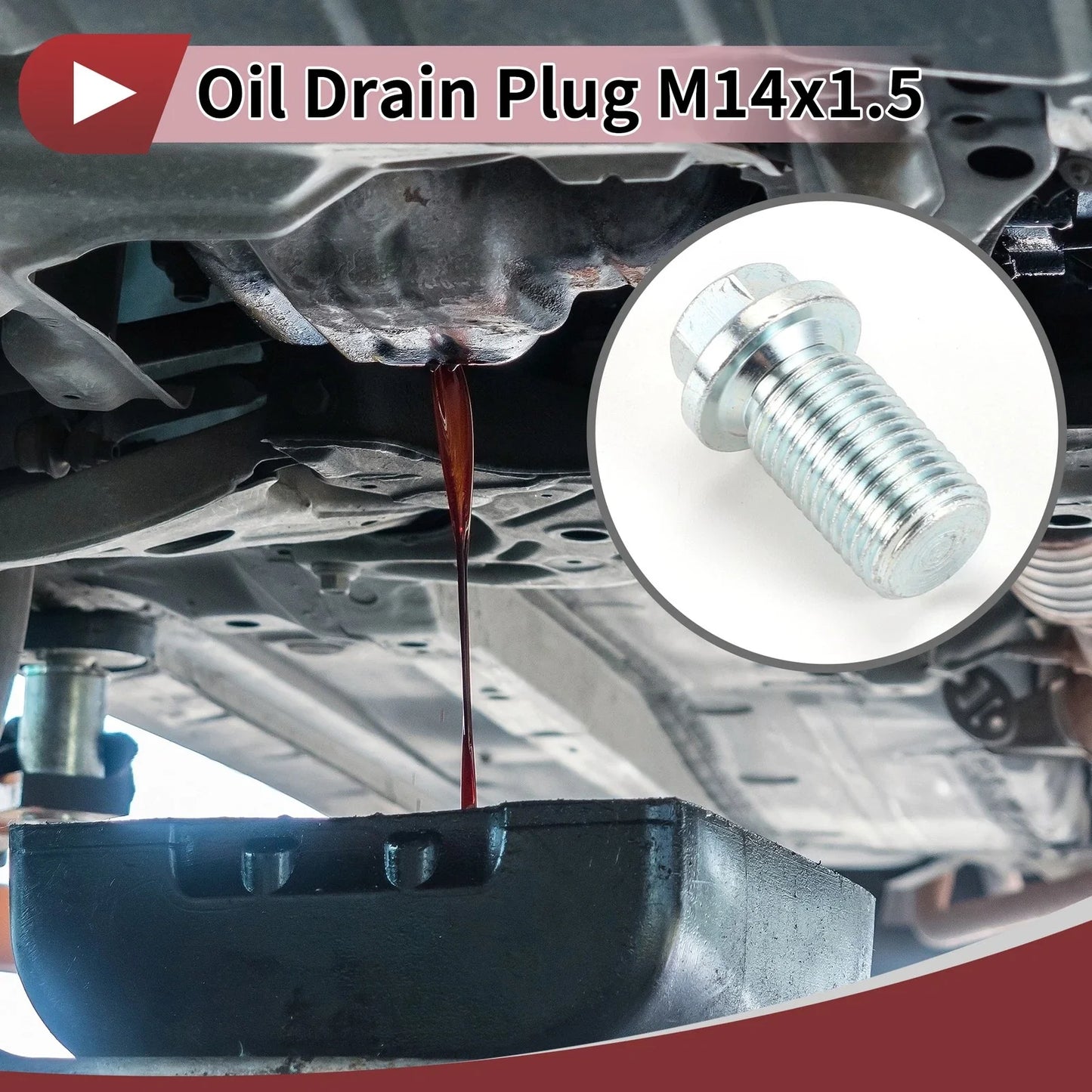 Oil Drain Plug Set for Mercedes-Benz Sprinter 2500 3500 (2010-2021)
