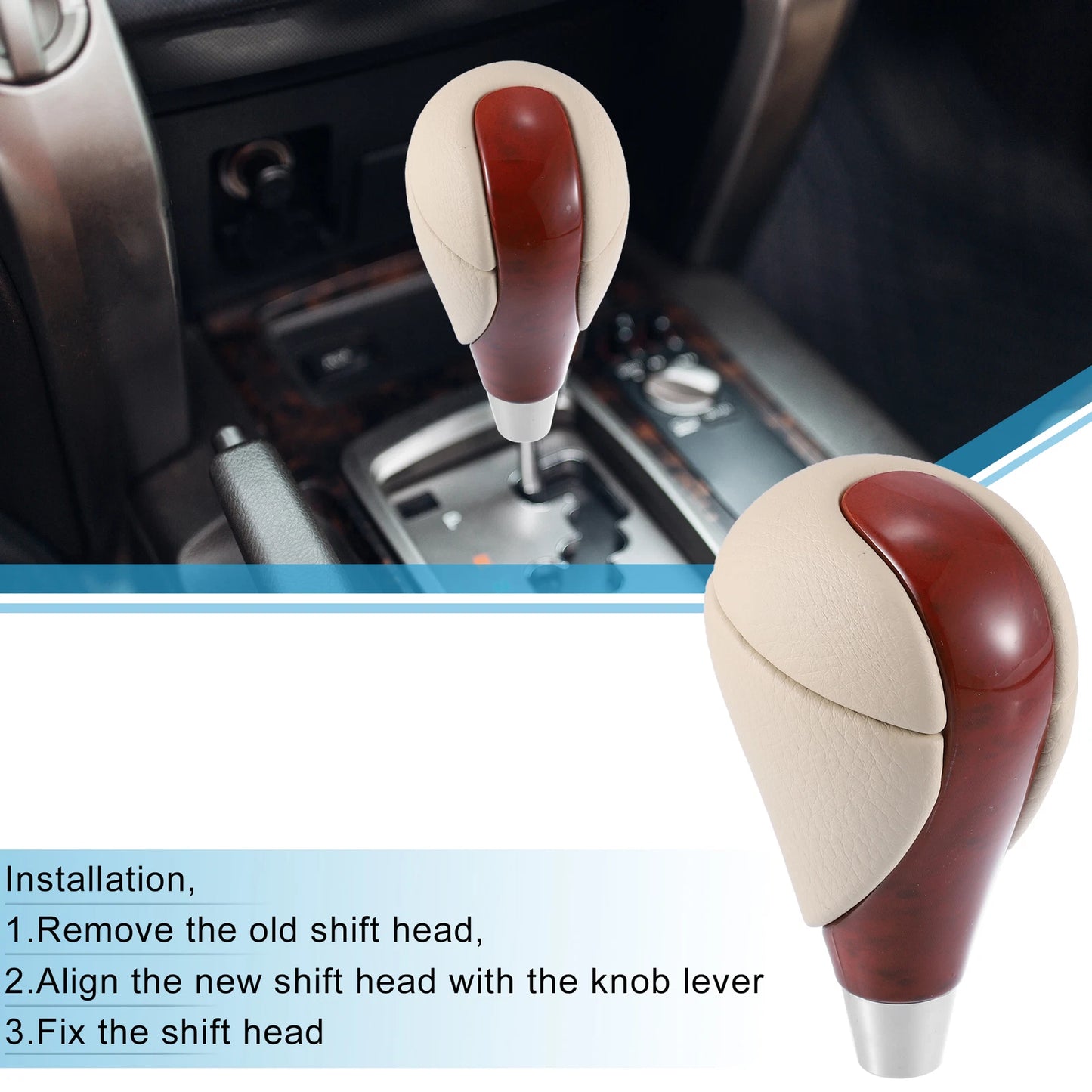 Gear Shift Knob for Lexus (Brown Beige)