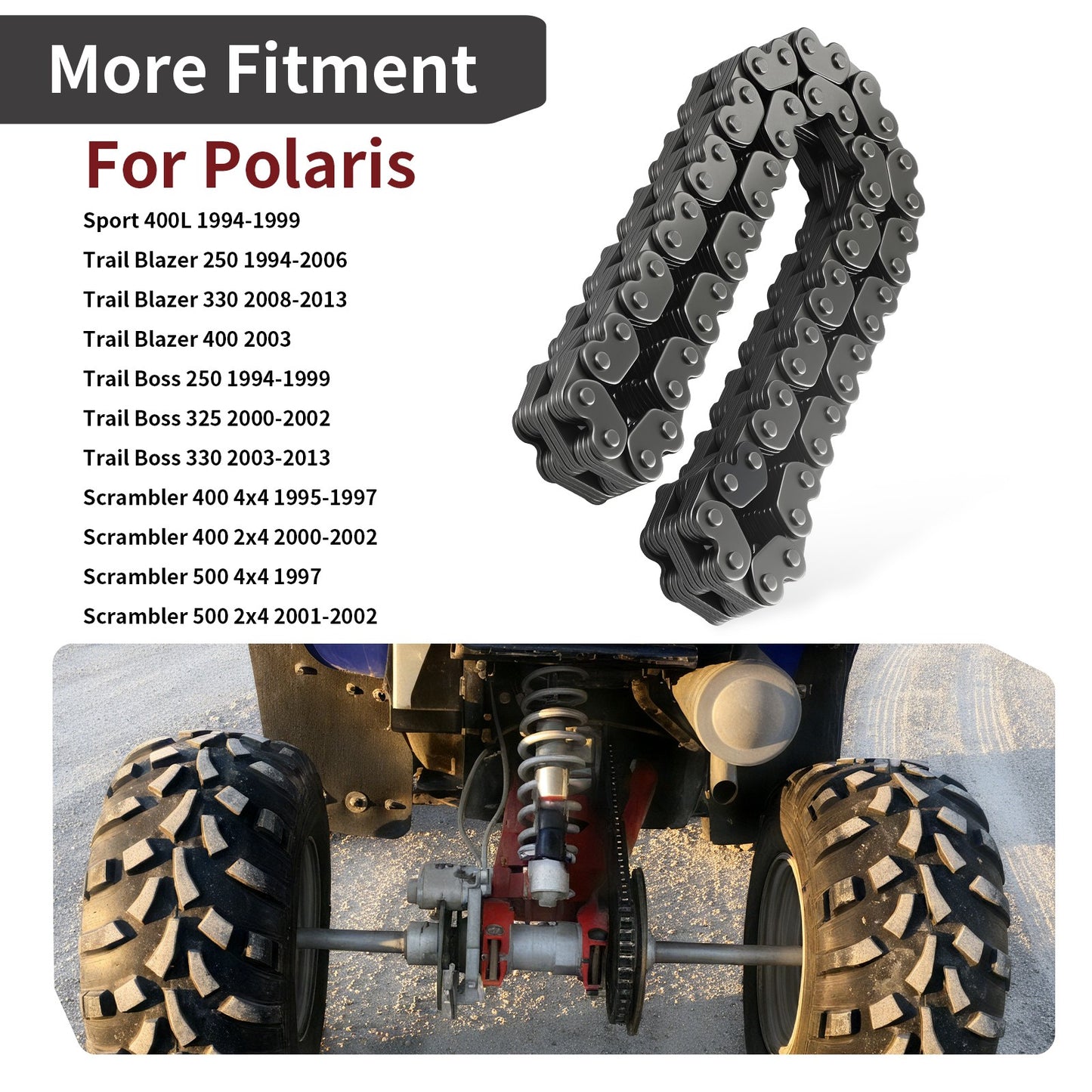 Silent Transmission Chain for Polaris Trail Blazer Scrambler (250–500)