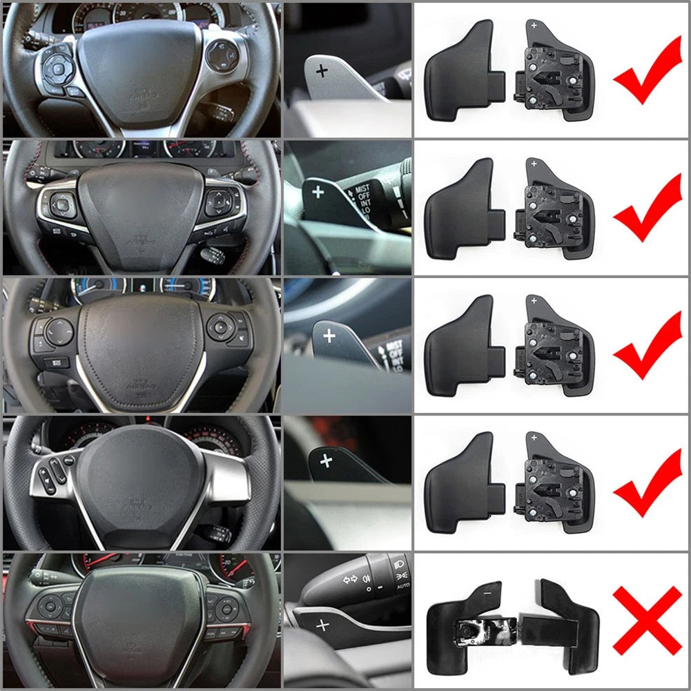 Steering Wheel Gear Shift Extension Paddle for Toyota Corolla Camry (2014–2021)