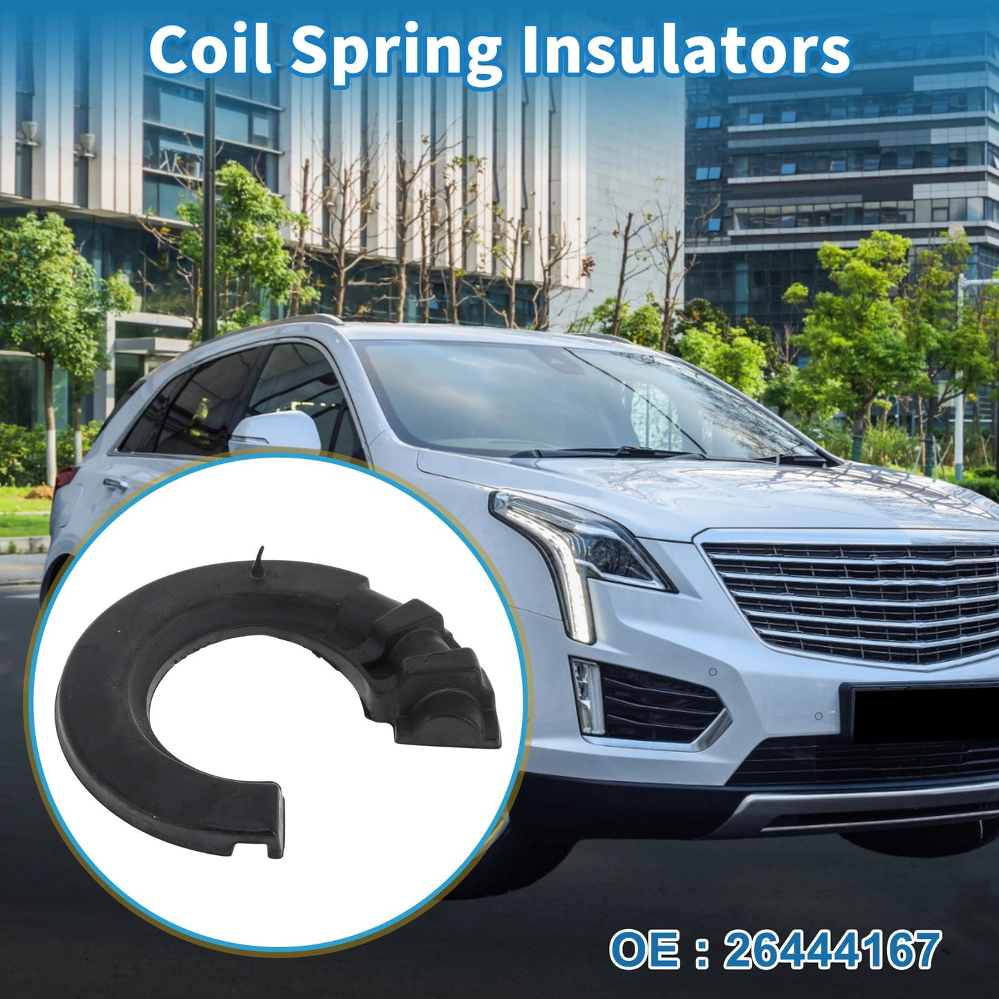 Lower Coil Spring Insulator No. 26444167 for Cadillac XT5 (2017–2019) Rubber