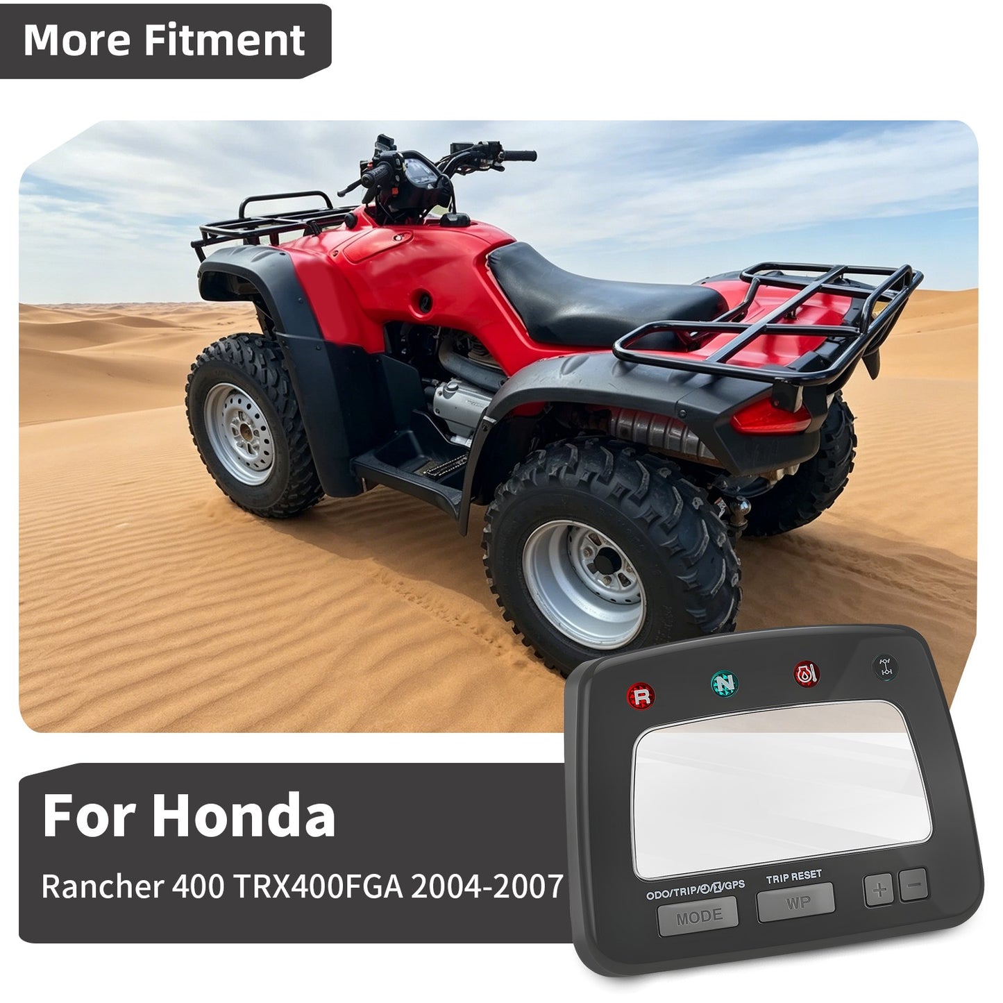 Upper Speedometer Cover for Honda Rancher 400 TRX400FGA (2004–2007)