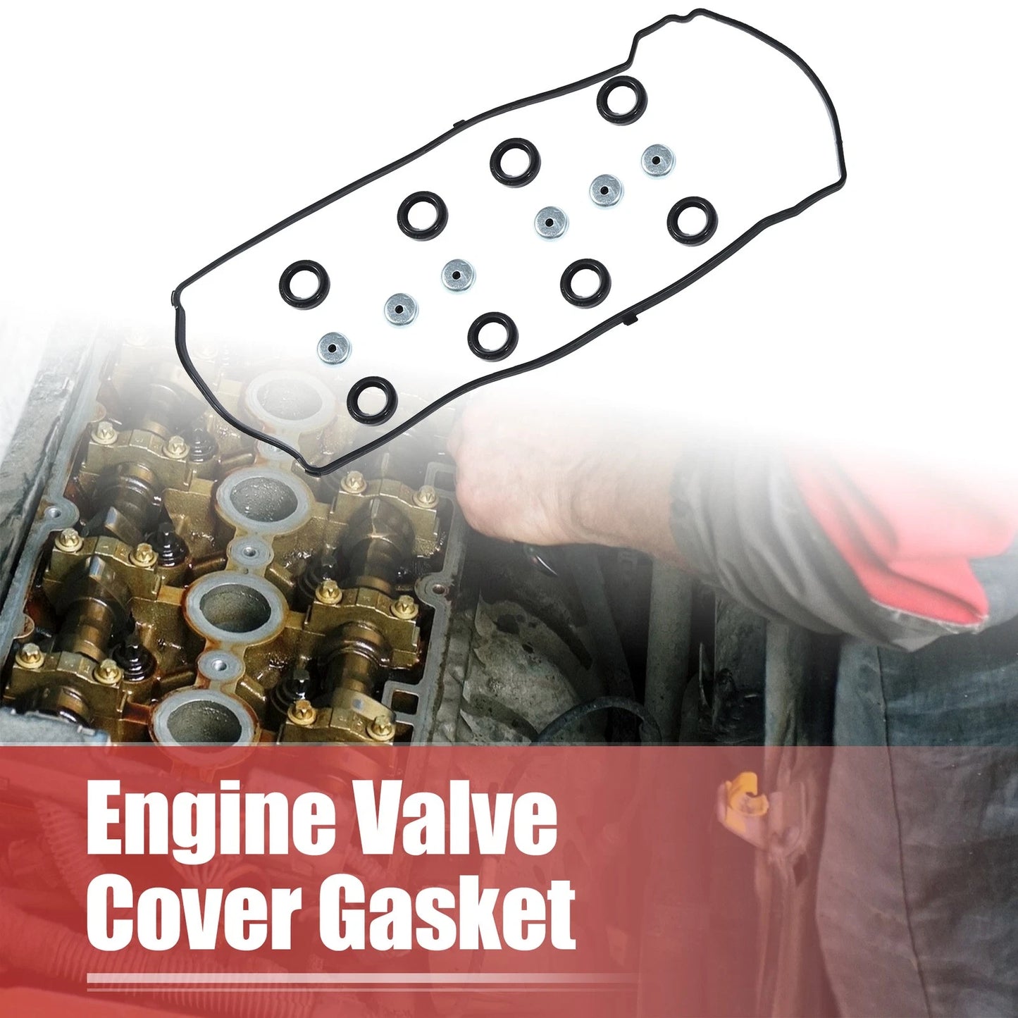 Set of 1 Engine Valve Cover Gasket for Honda Accord (2003–2007) 12030PNC000