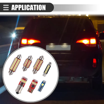Set of 1 LED Dome Kit Interior Lights for Car (T10, 17/26/30/31/36/41mm)