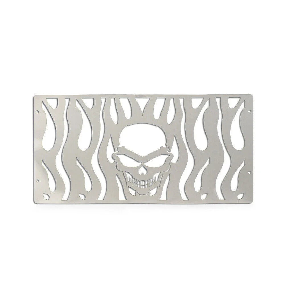 Skull Radiator Grill Guard Cover for Honda GL1500 (All Years) Stainless