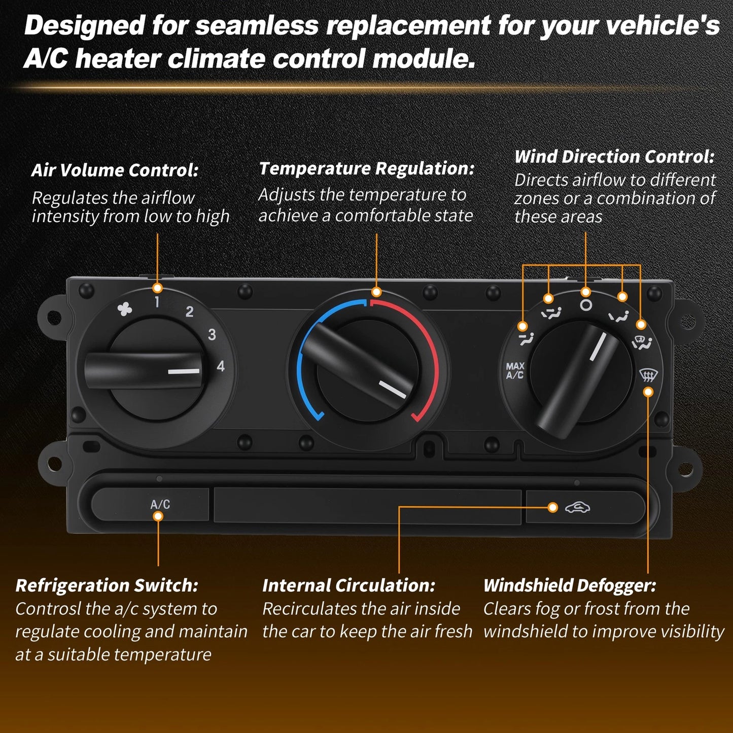 A/C Heater Climate Control Module 599-172 for Ford F-150 (2005–2008)