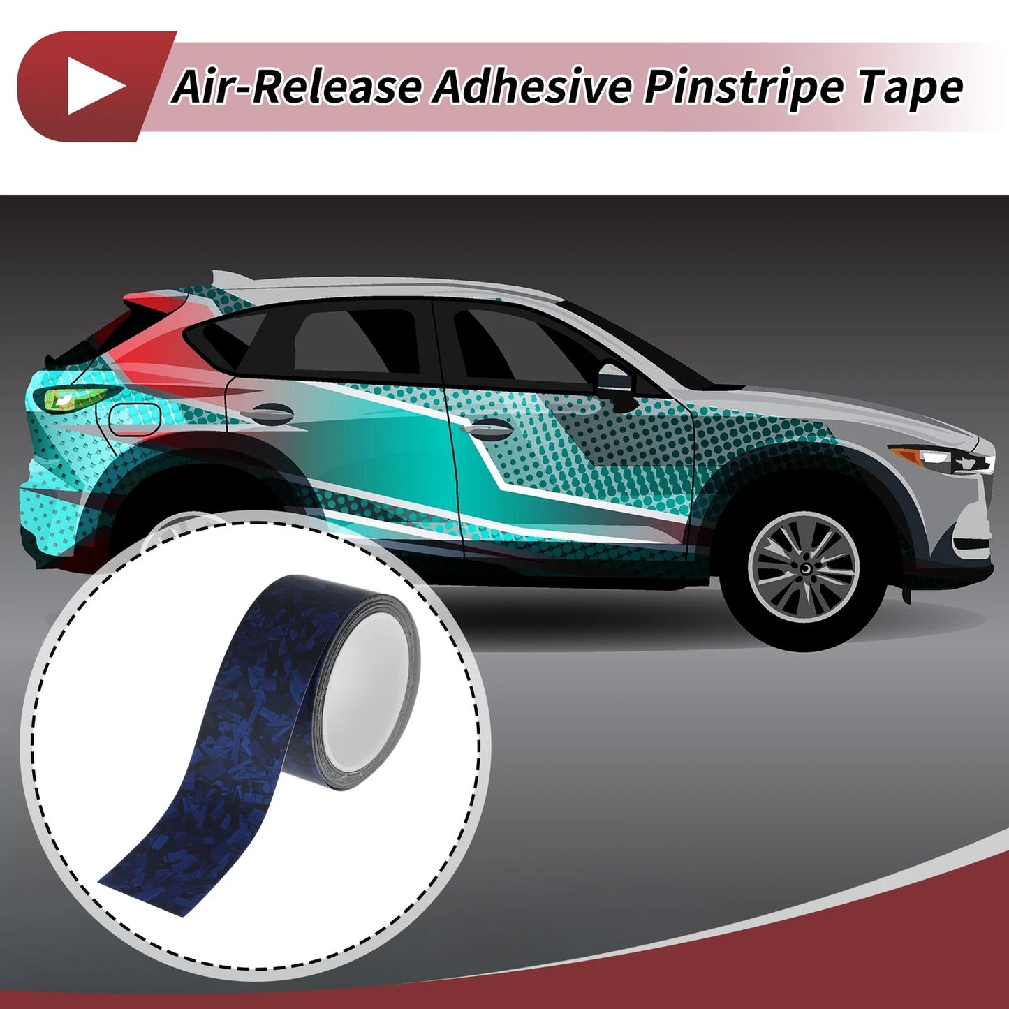 Pinstripe Tape 50mmx8.5m for Car Motorcycle Boat Matte Blue