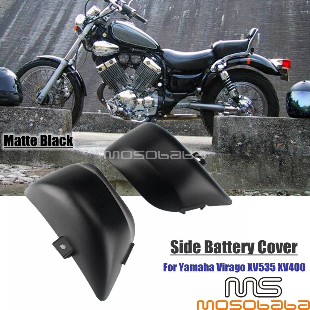 Left & Right Body Battery Side Covers Pair for Yamaha Virago XV535 XV400 (1987-1999)