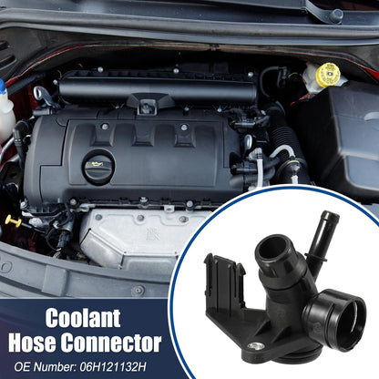 2X Radiator Coolant Hose Flange for Audi A4 (2002–2008)