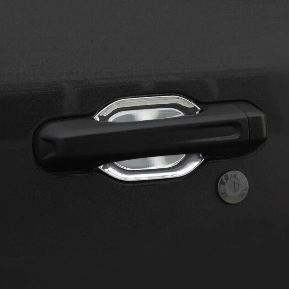 Door Bowl Cover Trim 4X Chrome Look for Jeep Gladiator JT/Wrangler JL (2018–2025)