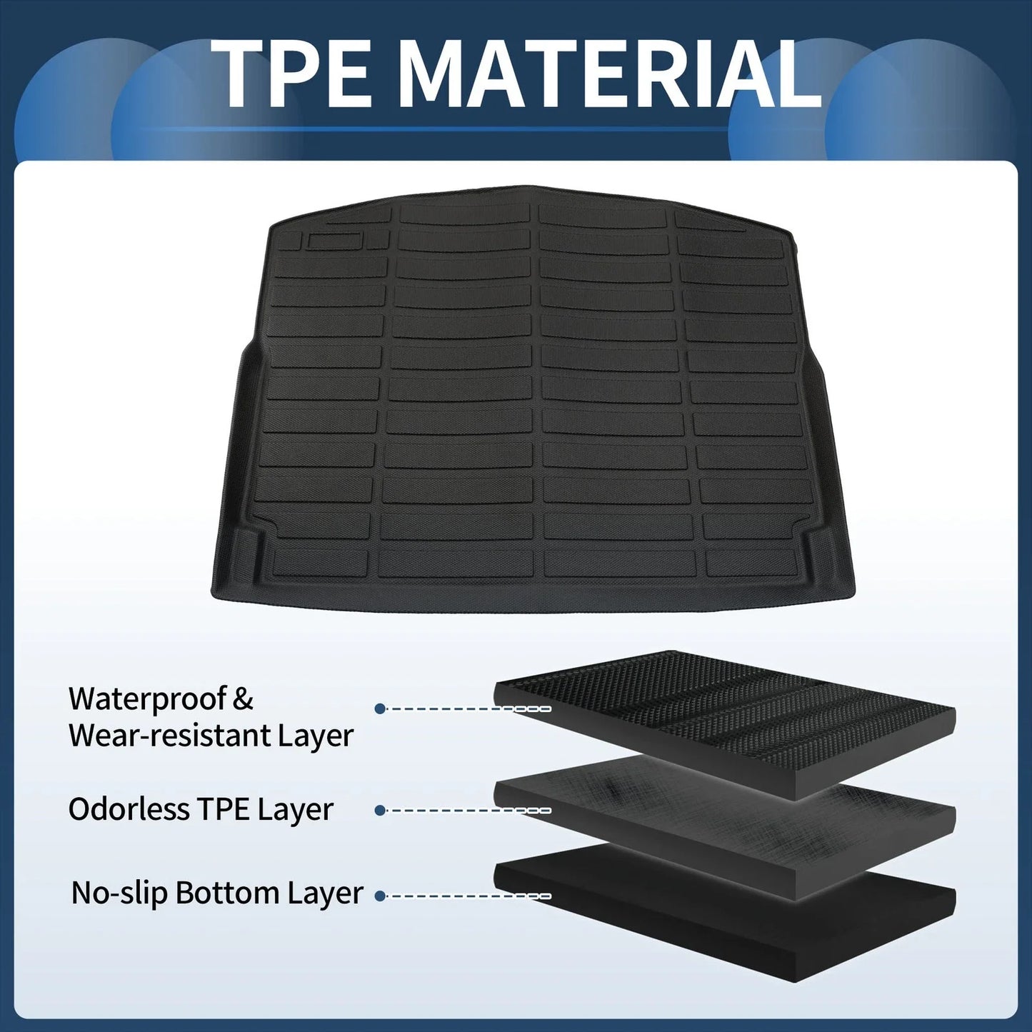 Trunk Mat for Chevrolet Trailblazer AWD 2021-2025 TPE Cargo Liner