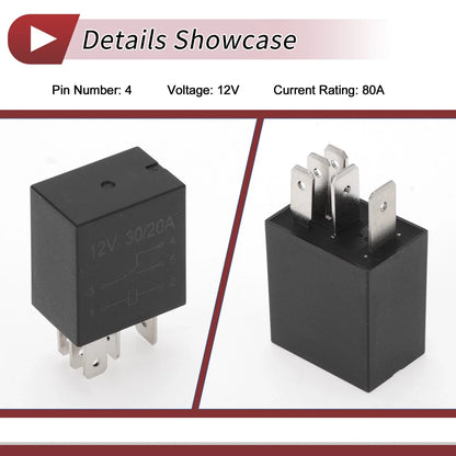 4 Pins Multi-Purpose Relay for Mercedes-Benz, Audi, VW, Volvo 12V 80A