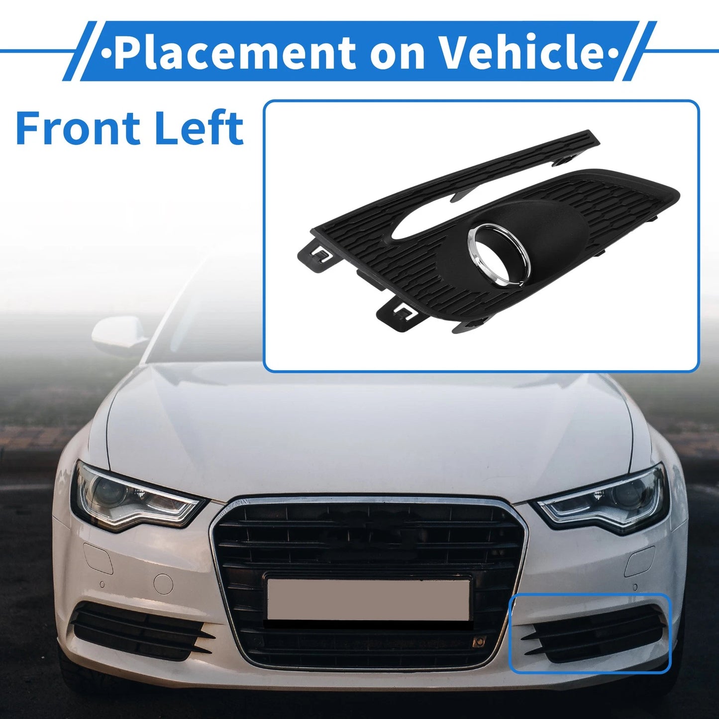 1 Pc Fog Light Grill for Chevrolet Cruze (2017–2018) No. 84095942