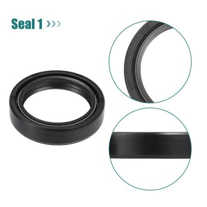 Set of 2 Fork Shock Oil Seal Dust Seal for Yamaha FZX750 (1986–1990)