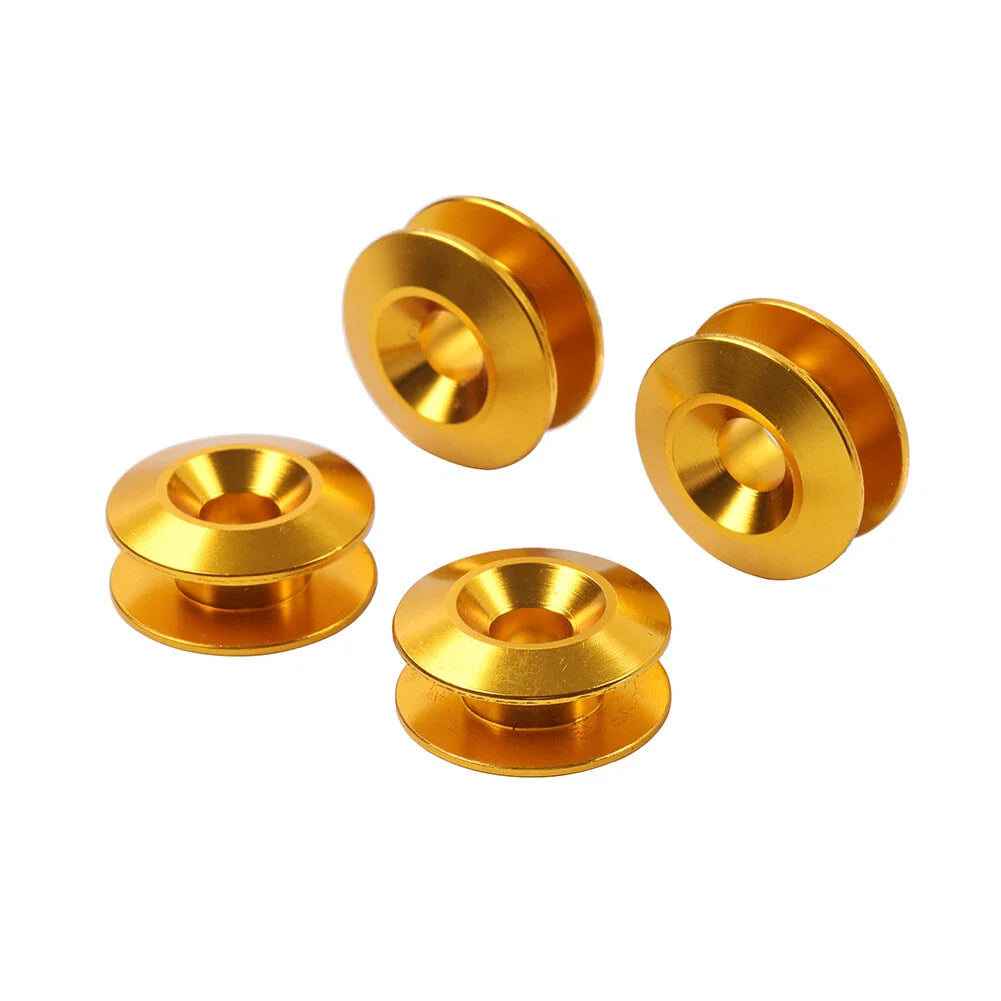 4PCS Yellow Quick Release Bumper Holder Clips for Trunk Hatch Lid