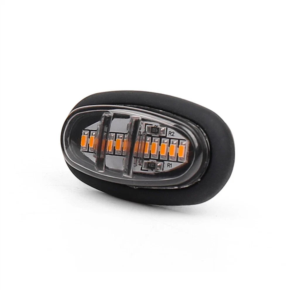 3 x Amber Smoked LED Front Grille Lamps for Ford F-150 Raptor Style