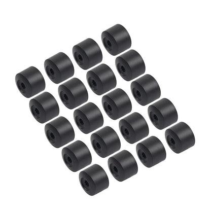 17mm Black Wheel Lug Nut Bolt Cover Caps 20Pcs for Volkswagen Golf, Passat, Beetle