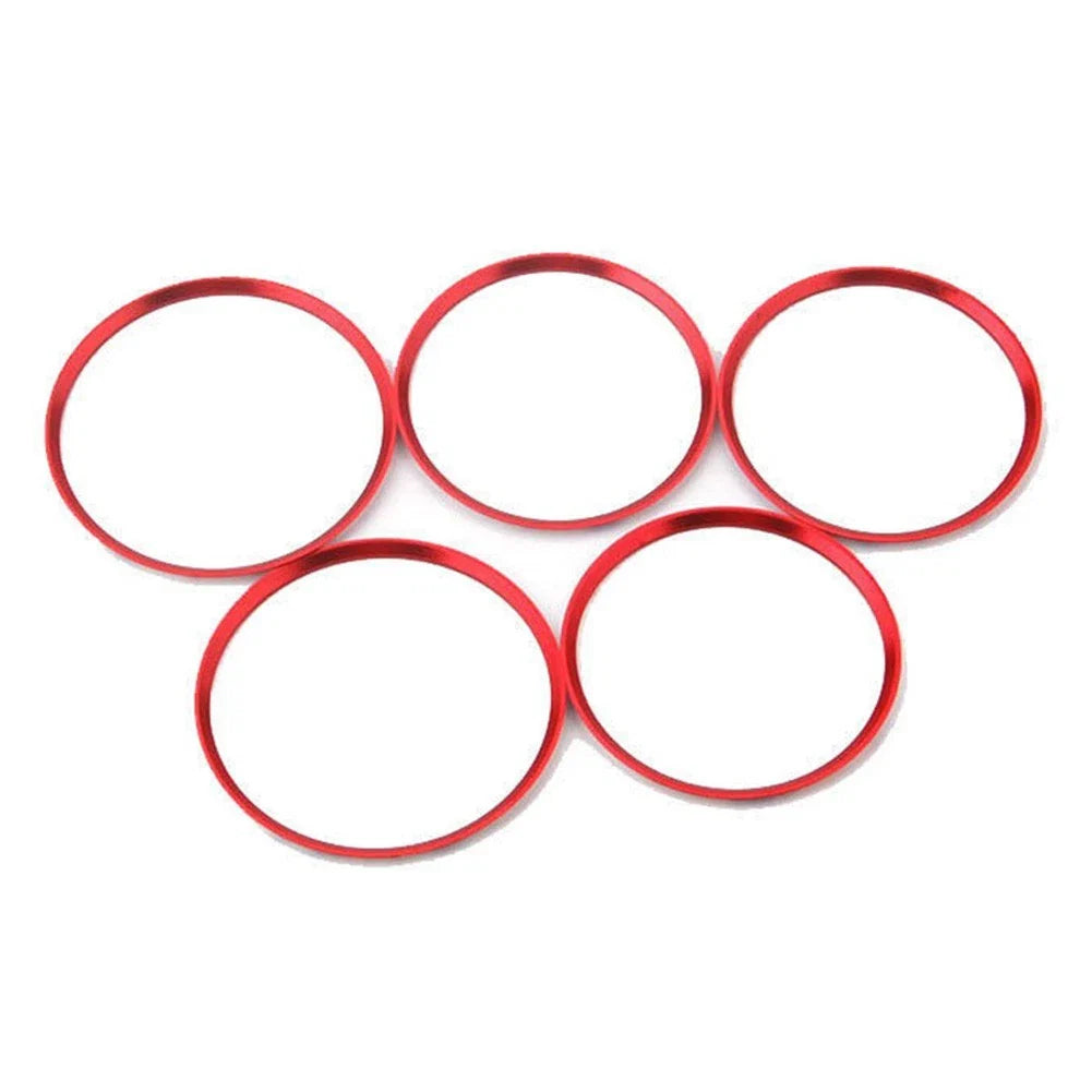 Aluminum Air Vent Outlet Cover Ring Trim / 5PCS / for Mercedes A/B/GLA/CLA Class