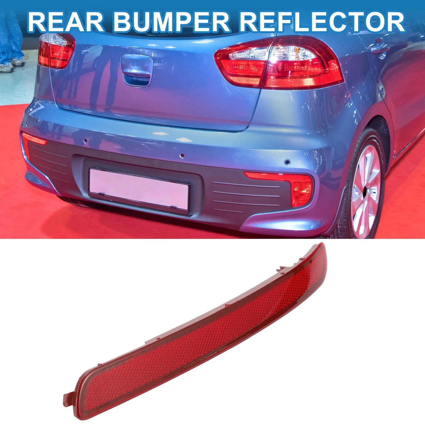 Rear Left Bumper Reflector No. 924051W000 for Kia Rio (2012–2017)