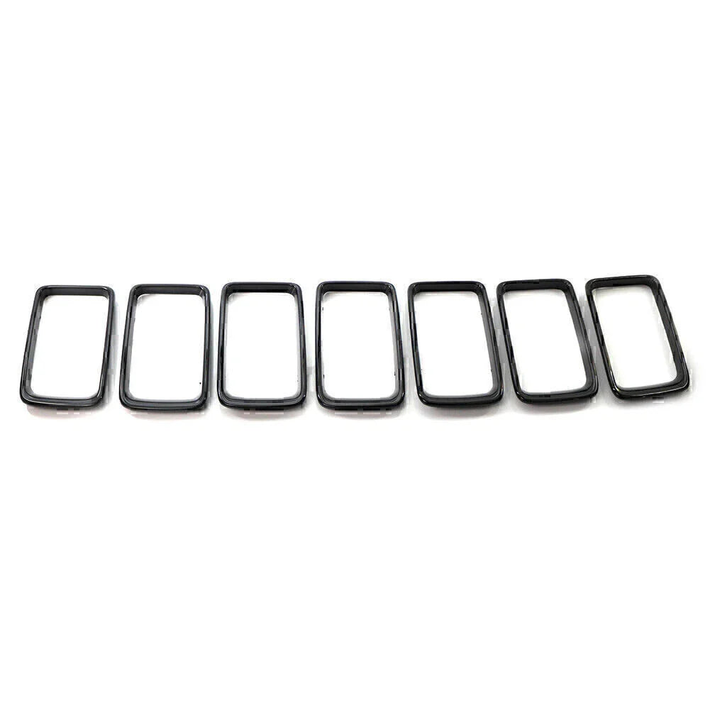 7x ABS Front Grille Trim Cover for Jeep Grand Cherokee (2014-2016)