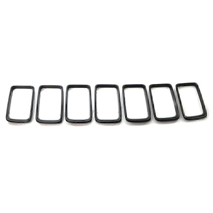 7x ABS Front Grille Trim Cover for Jeep Grand Cherokee (2014-2016)