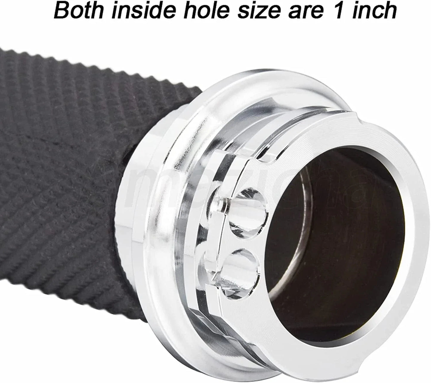 25mm Chrome Handlebar Hand Grips for Harley Sportster, Dyna, Softail (2004-2023)