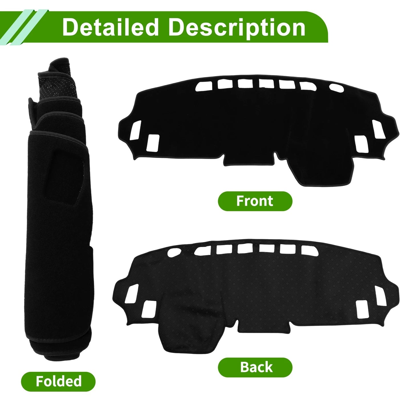 Dashboard Cover for Mitsubishi Delica Mini B34A B35A B37A B38A (Black)