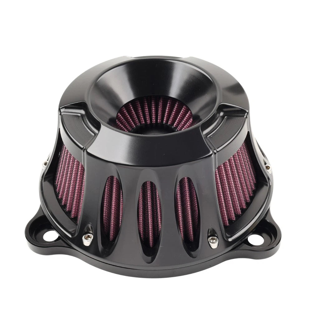 Black Air Cleaner Intake Filter for Harley Touring Road King Street Glide (2008–2016)