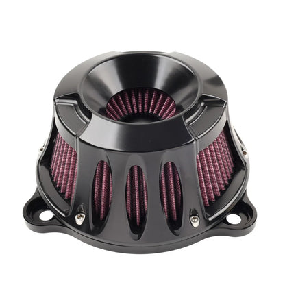 Black Air Cleaner Intake Filter for Harley Touring Road King Street Glide (2008–2016)