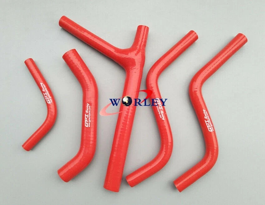 Silicone Radiator Hose for Honda CR125R (1987–1988) Black