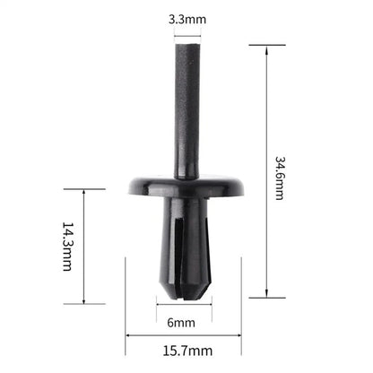 5 Car Interior Door Panel Grommets & Clips for Land Rover Defender