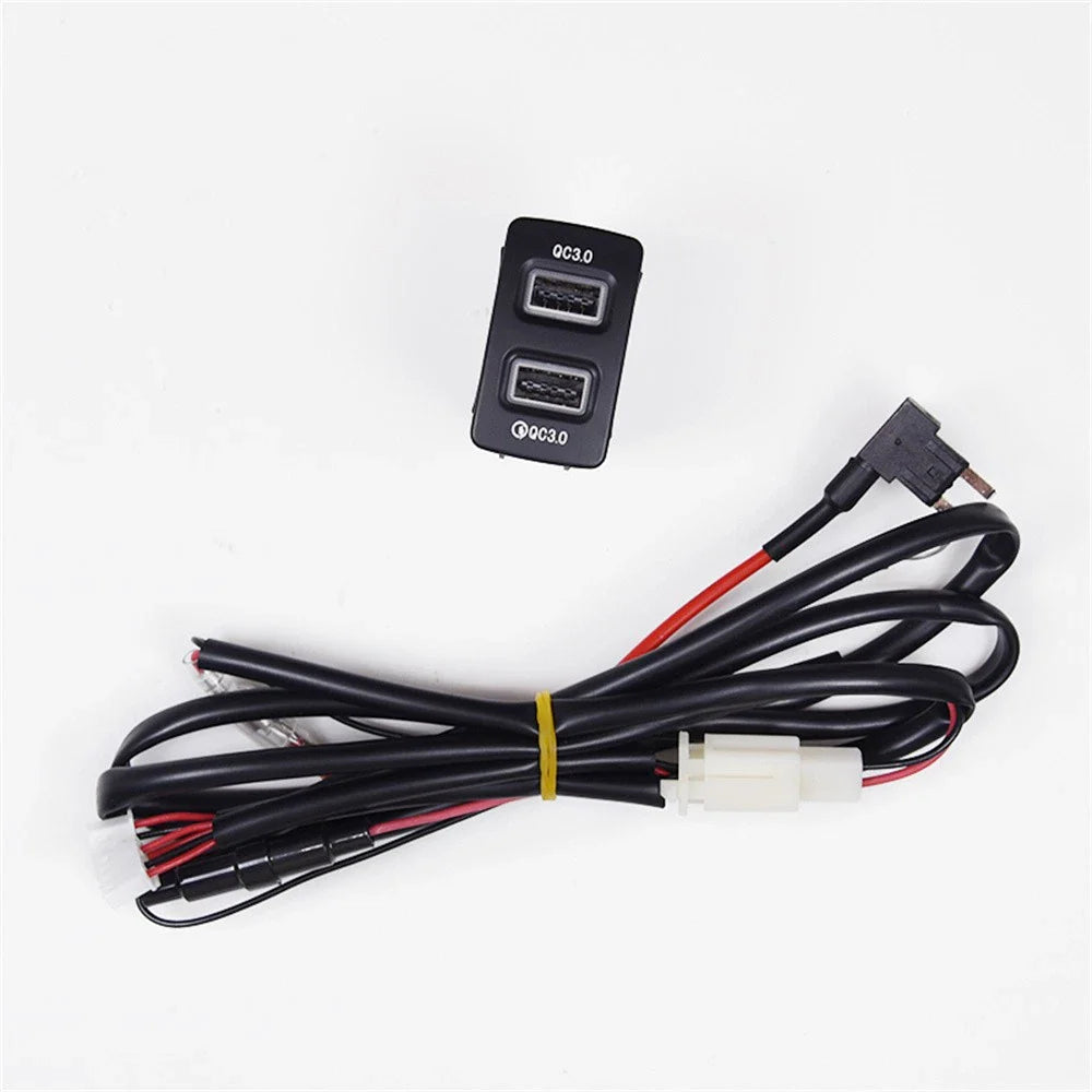 18W Dual-USB QC3.0 Fast Charger for Honda Fit, City, Civic, Acura (2016-2023)