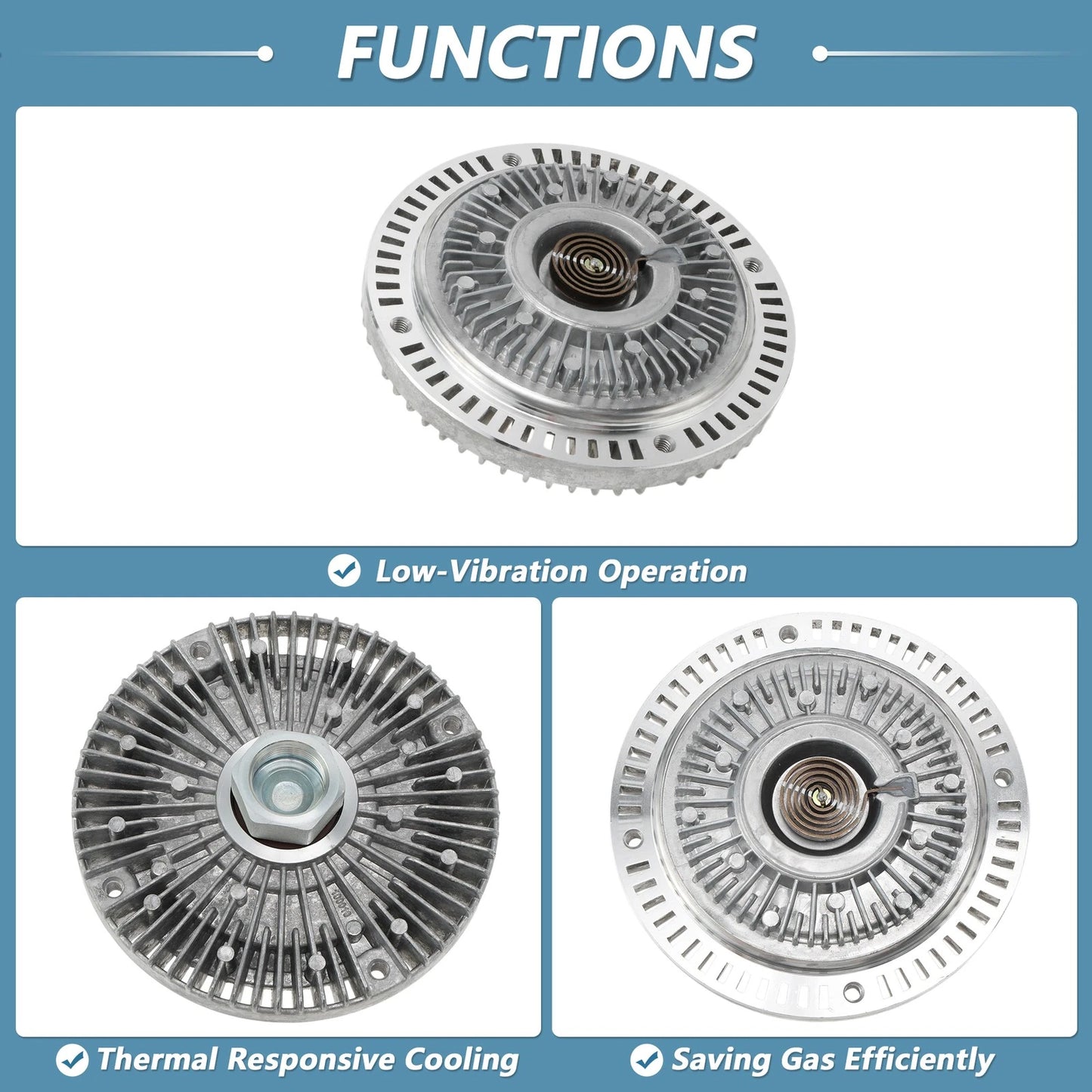 Engine Cooling Fan Clutch for BMW 318i (E30) (1984–1995) No. 11521740962