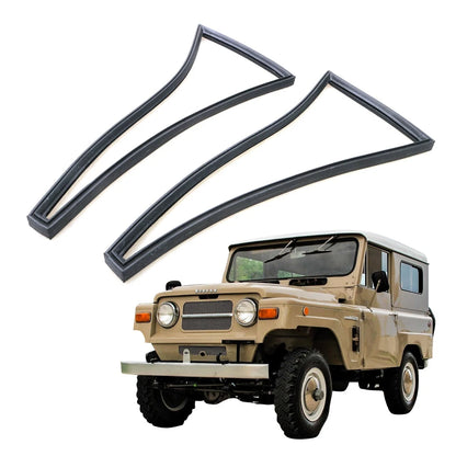 Set of 2 Vent Rubber Weatherstrip Quarter Seals for Nissan Patrol G60 (1960–1980)
