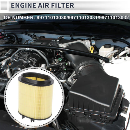 Car Engine Air Filter for Porsche 911 3.6L 3.8L (2009-2012) - 1 x Pc