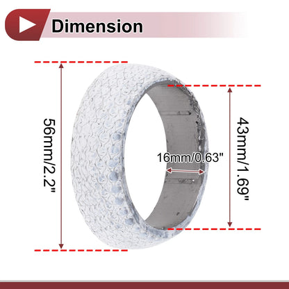 Exhaust Manifold Gasket   - 43mm, Graphite