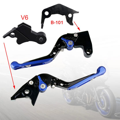 Adjustable Brake Clutch Levers for Yamaha XSR900 MT-09 (2024–2025) Blue