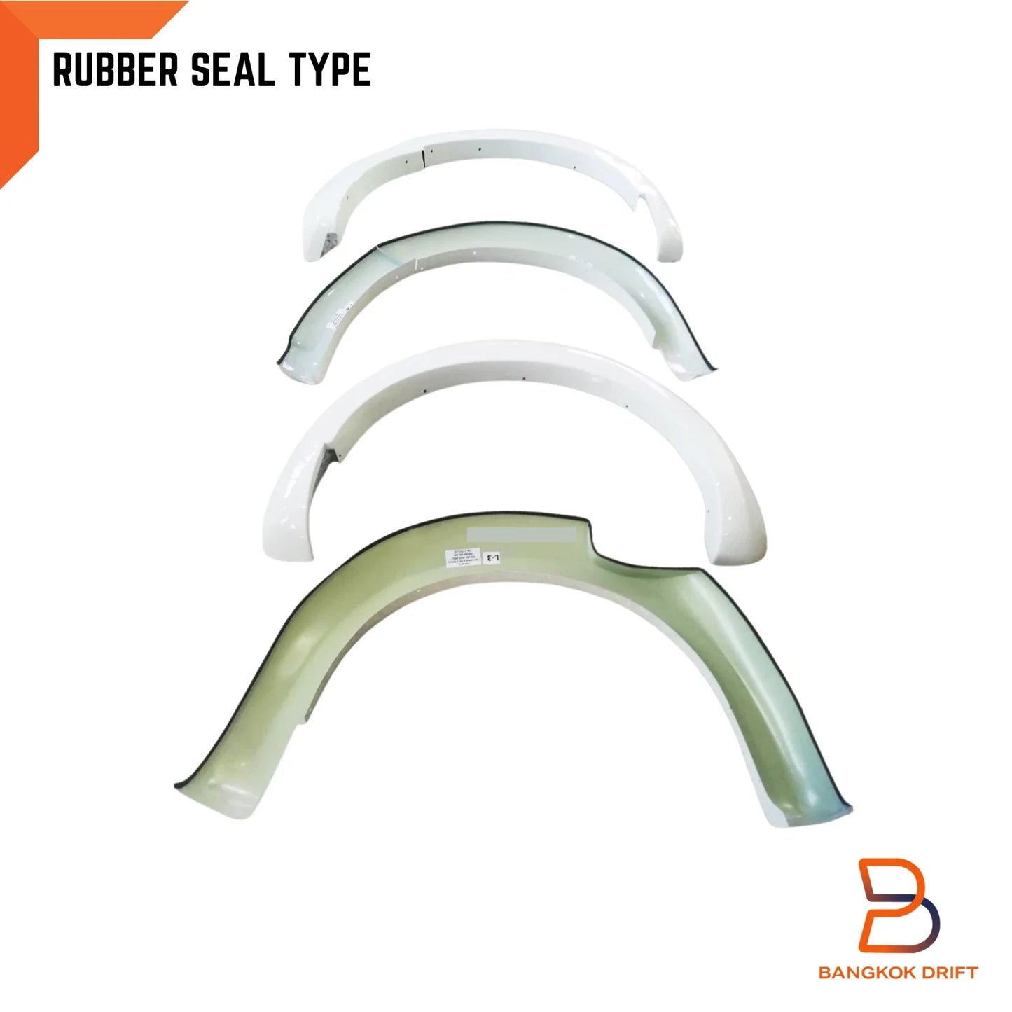 White Fender Flares for Nissan Navara NP300 D23 Narrowbody (2015-2019)