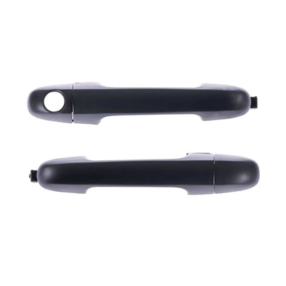 Set of 2 Front Left + Right Door Handle Outer Black for Hyundai i30 (2007–2012)