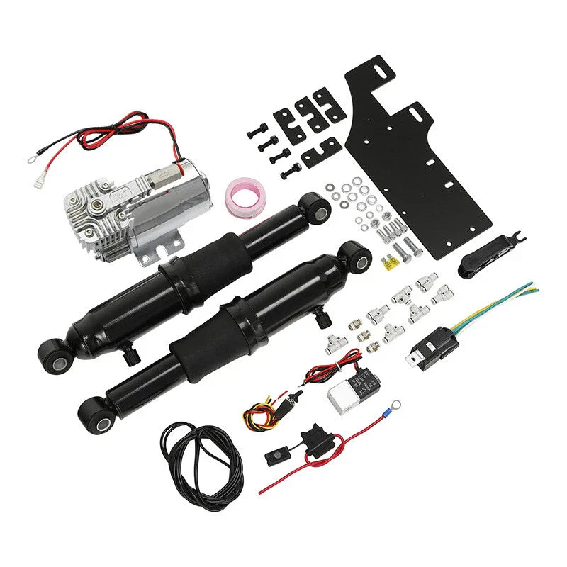 Rear Air Ride Suspension for Harley Touring Bagger Road King Glide (1994-2024)