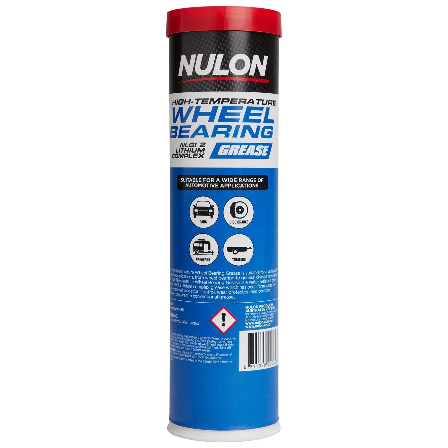 Nulon High-Temp Wheel Bearing Grease for Various Models (450G Cartridge)