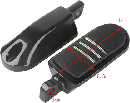 Black Rubber Foot Pegs Set for Harley Electra Glide