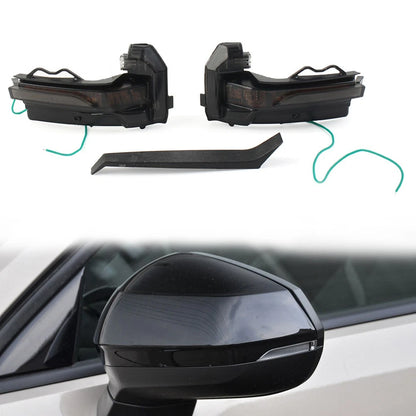 2X Black Front Bumper Fog Light Grille Cover for Audi Q5 SQ5 (2018–2022)