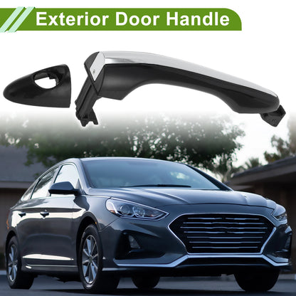 Exterior Door Handle for Hyundai (No. 826512T011) Black Silver Front Left