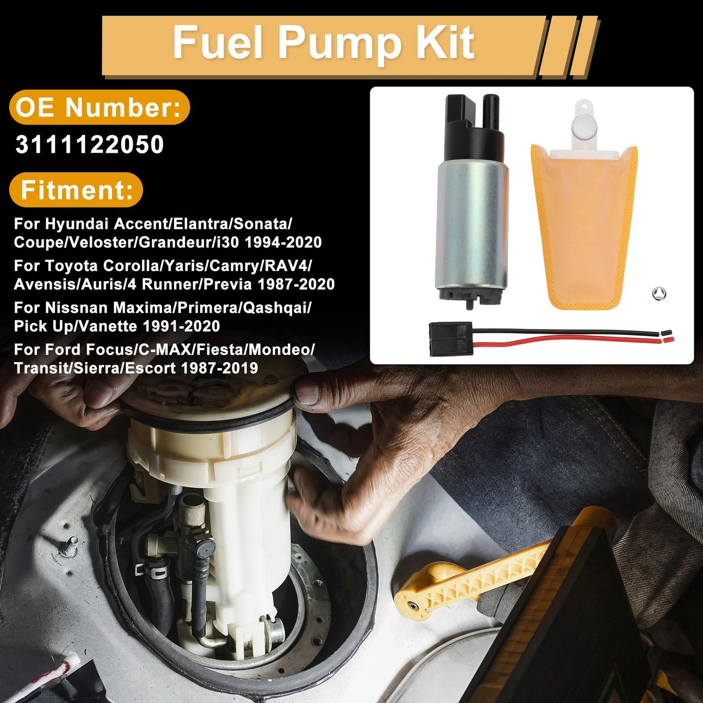 Fuel Pump Set for Hyundai Accent/Elantra (2000–2006) Replaces 3111122050