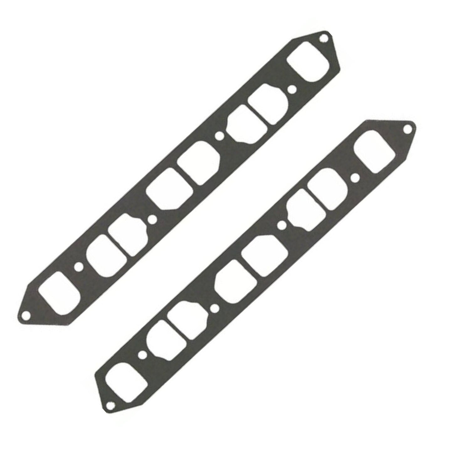 Set of 2 Exhaust Manifold Gaskets for Mercruiser 4 Cyl 2.5L 3.0L