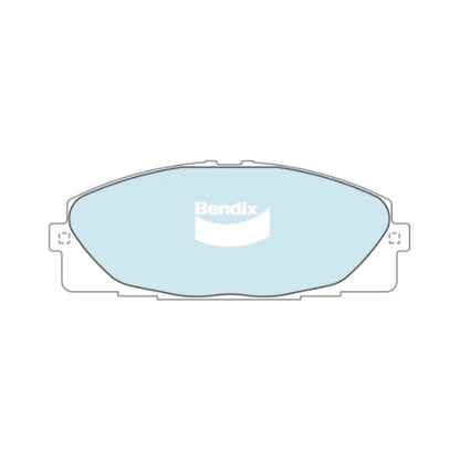 Set of 4 Bendix HD Front Disc Brake Pads for Hiace TRH 201 2005–2018