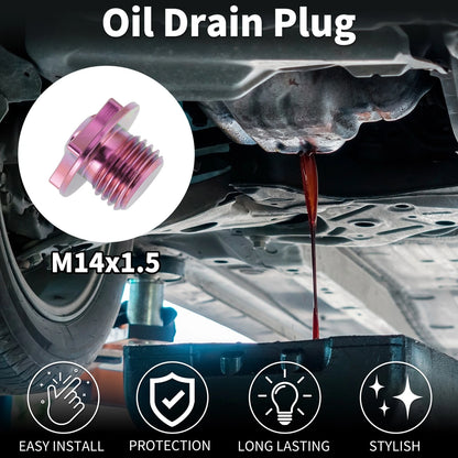 M14x1.5 Oil Drain Plug for Oil Pan Repair (1 Pcs)